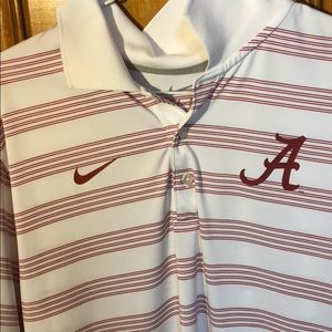 White Alabama Nike Polo- Small